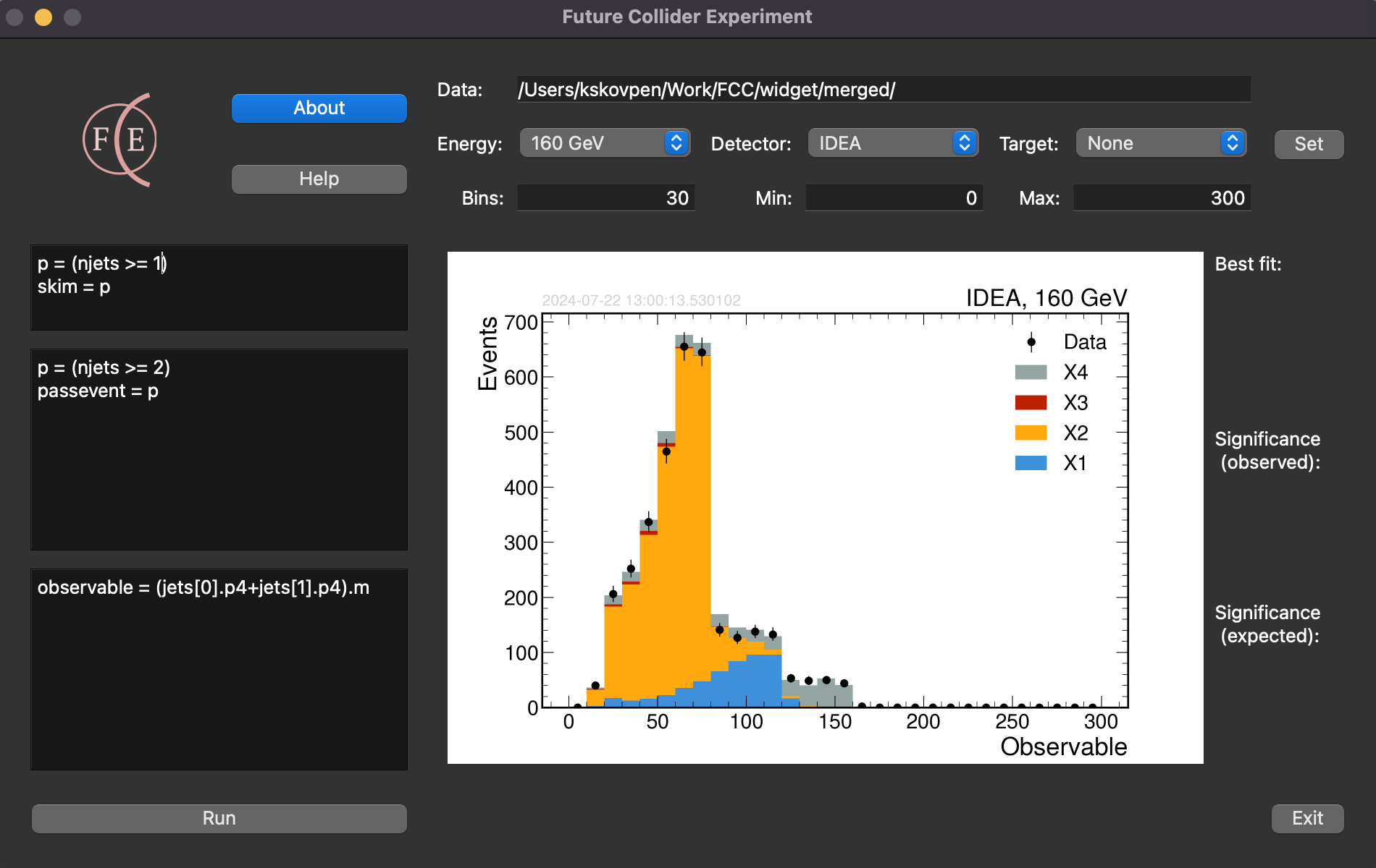 Future Collider Experiment: an educational tool for graduate students