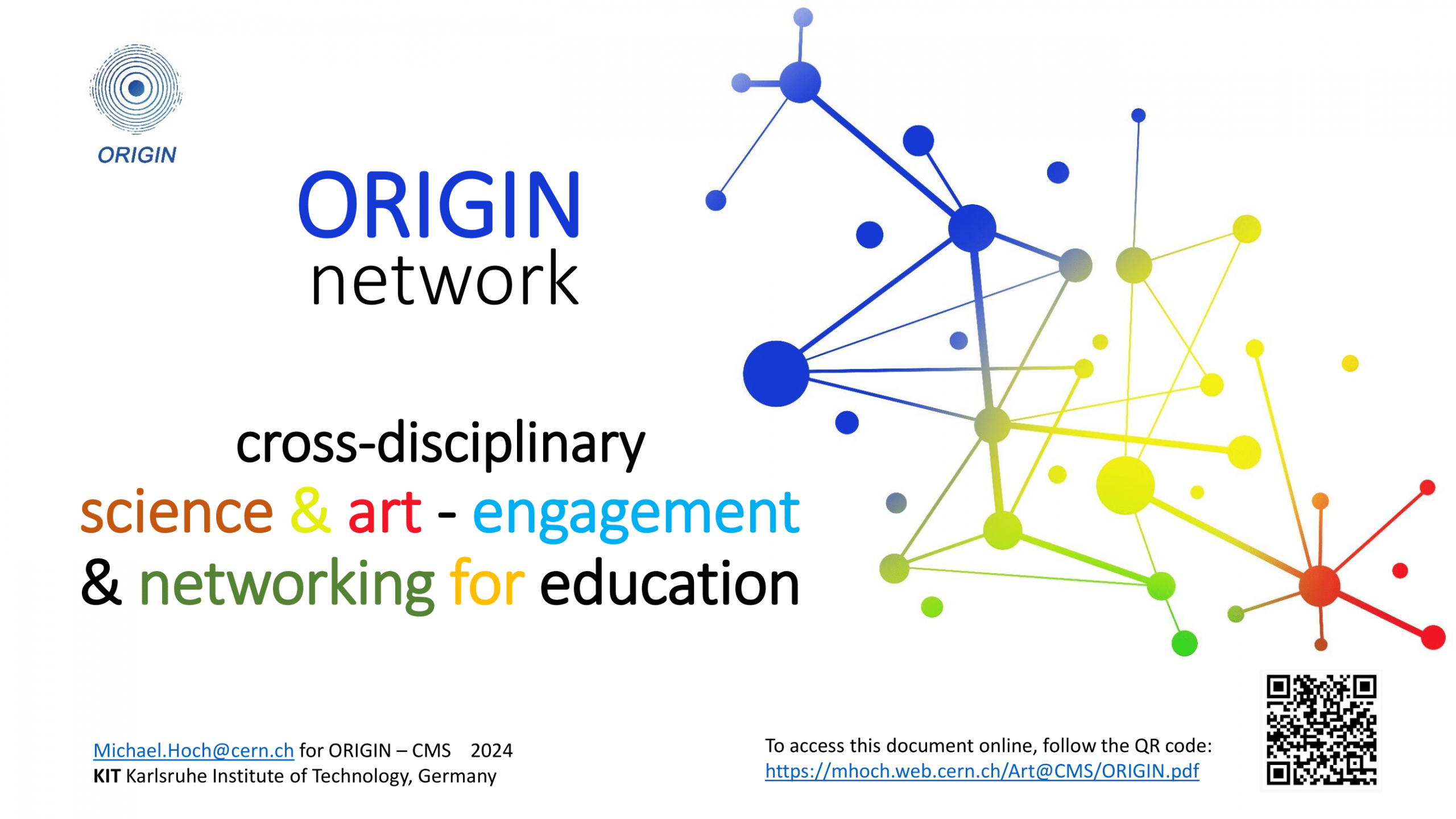 Art@CMS / ORIGIN art-science projects